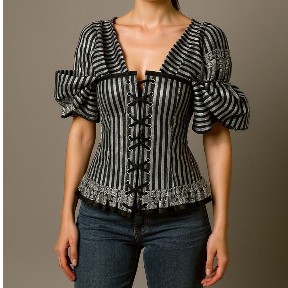 Vintage Goth Corset XS